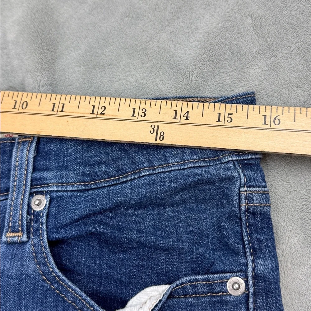 Levi's Distressed Mid Length Jean Shorts 30